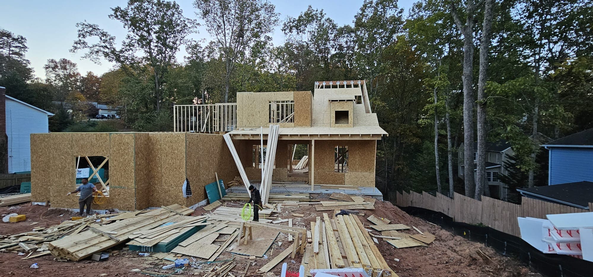 4299 Forest Pl — framing stage